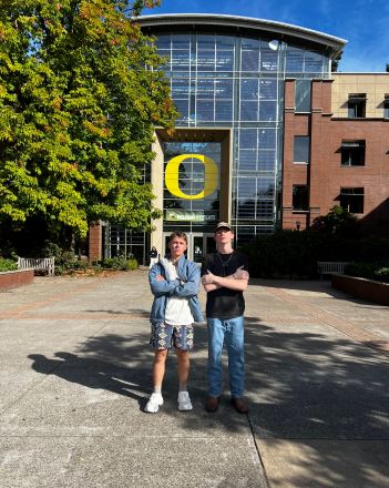 Caleb and Jacob in Oregon